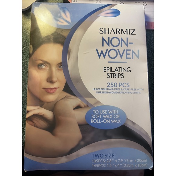 Sharmiz Non-Woven Epilating Strips 250 Pcs Hair‎ Removal Soft Roll-On Wax - Picture 1 of 2
